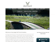 Tablet Screenshot of grayeaglegolf.com